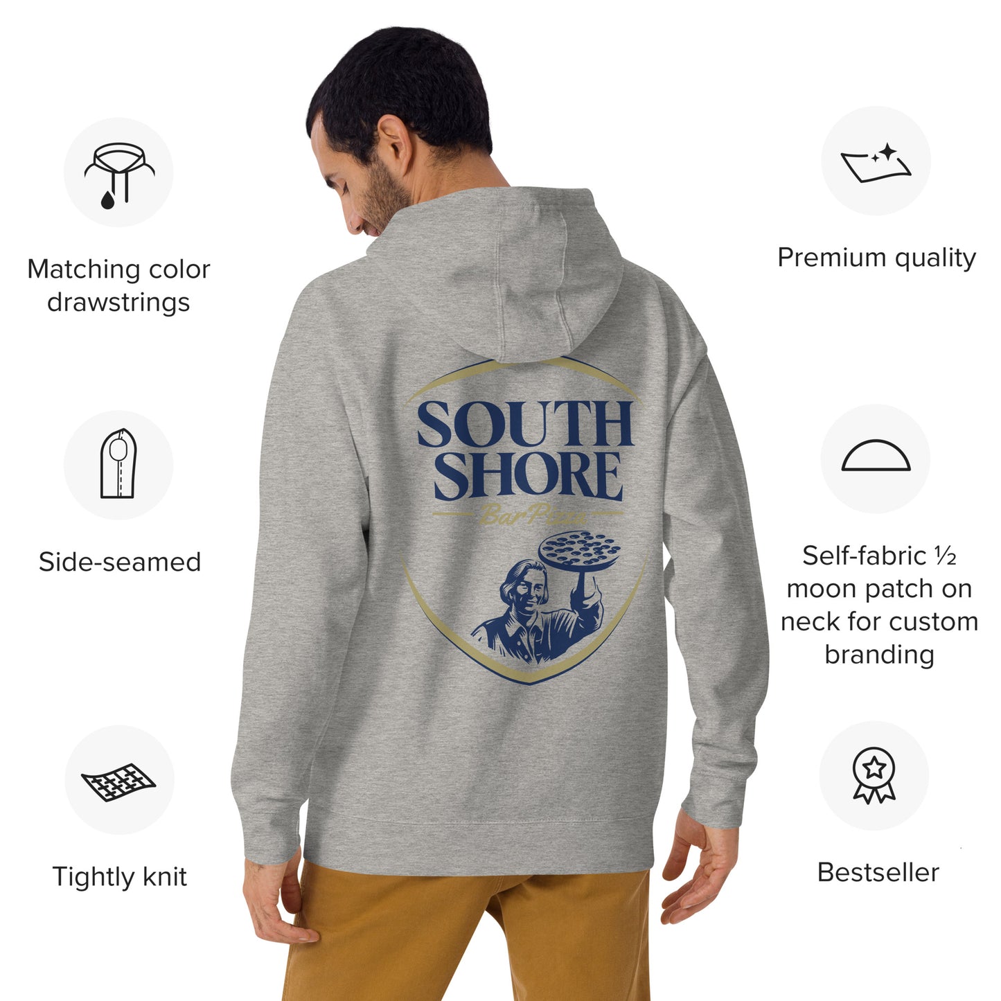 South Shore Bar Pizza Social Club - Two Sided Premium Hoodie