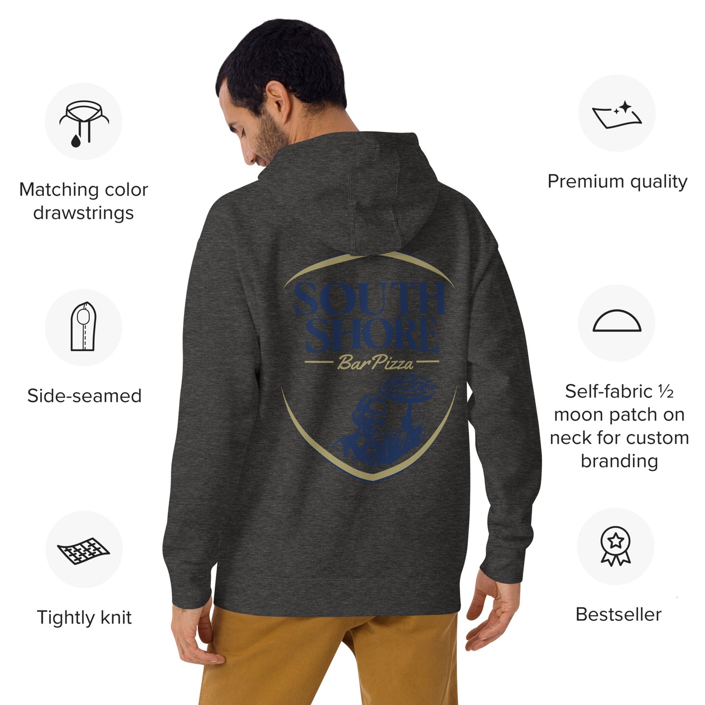 South Shore Bar Pizza Social Club - Two Sided Premium Hoodie