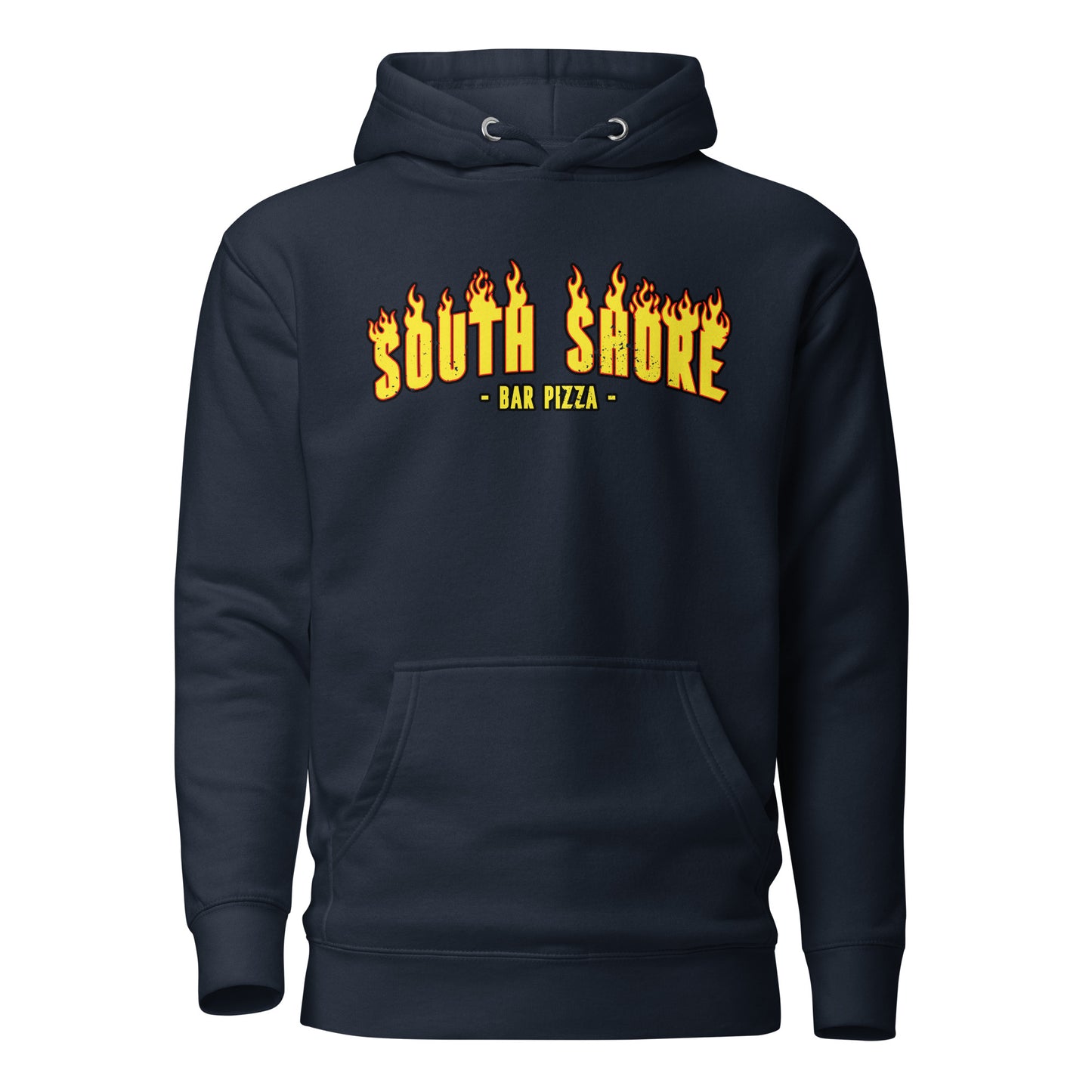 South Shore Bar Pizza Fire Logo Hoodie