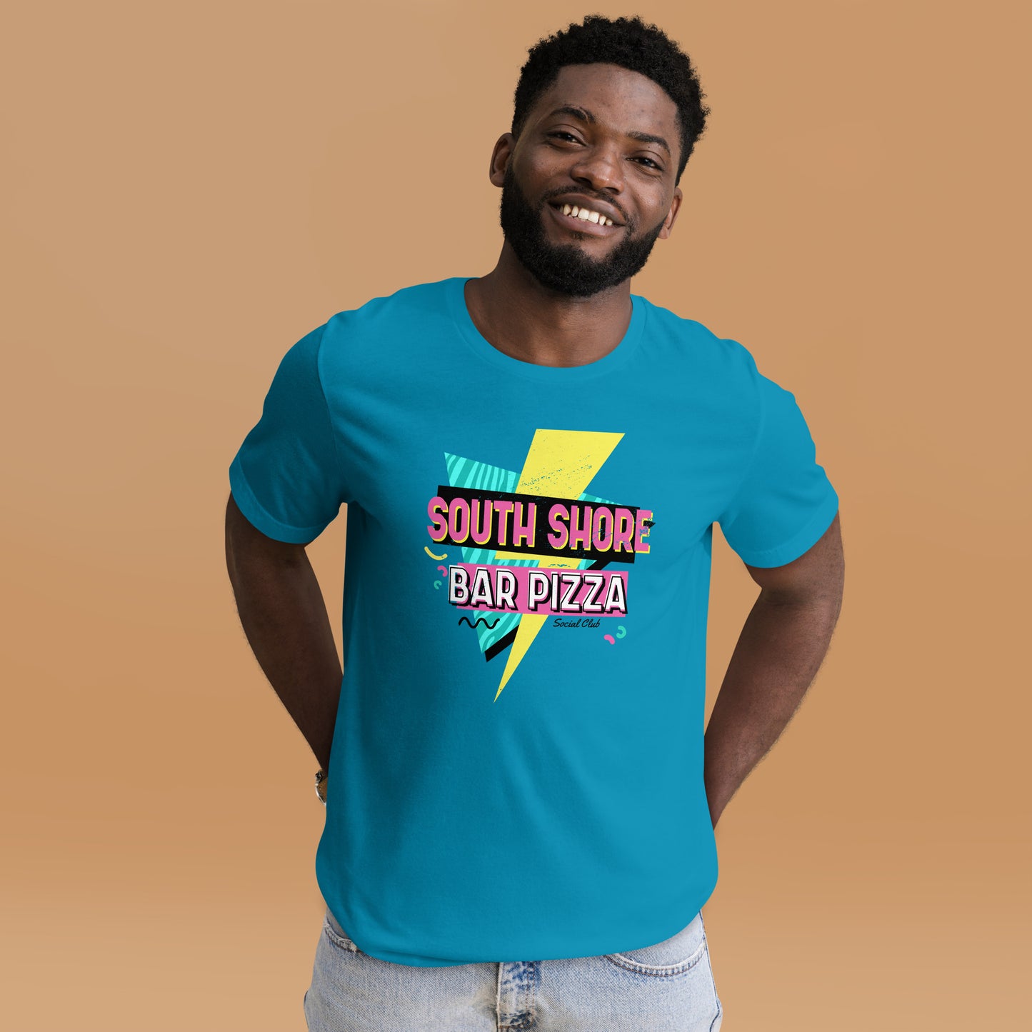 90's Style South Shore Bar Pizza Social Club Tee