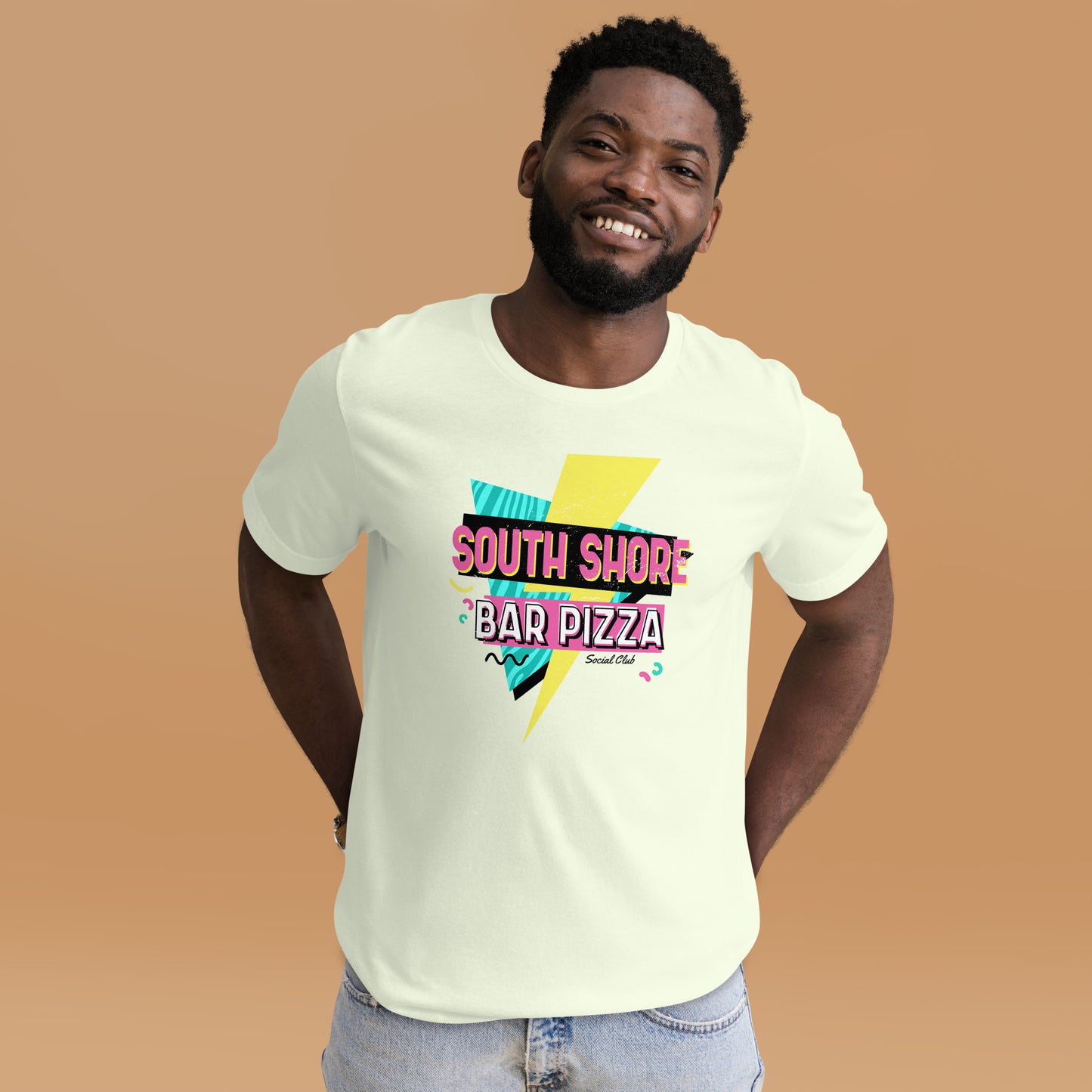 90's Style South Shore Bar Pizza Social Club Tee