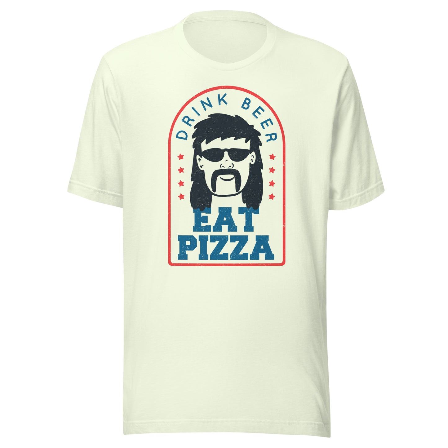 Drink Beer Eat Pizza Mullet T-Shirt