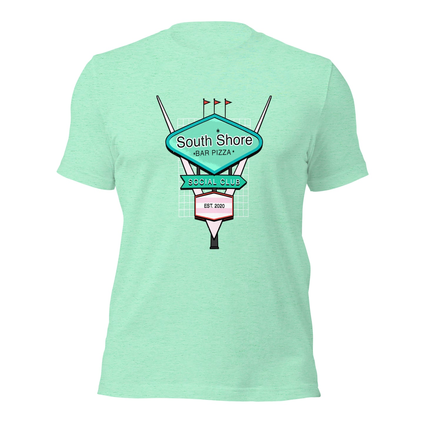 Retro 50's South Shore Bar Pizza Social Club Tee