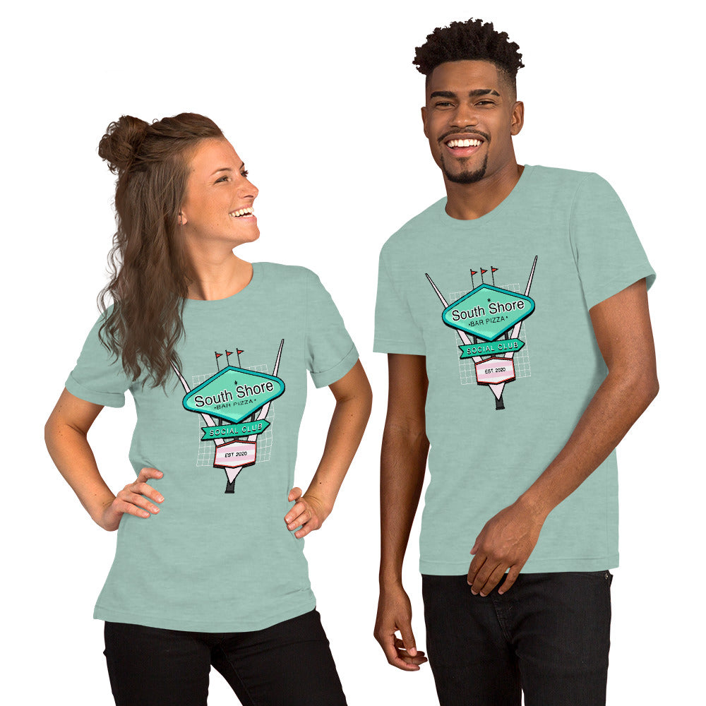 Retro 50's South Shore Bar Pizza Social Club Tee