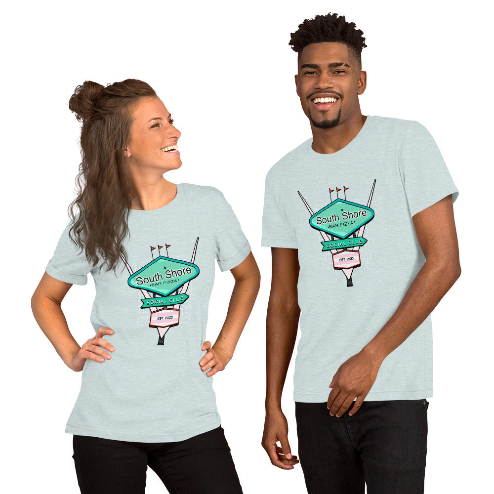 Retro 50's South Shore Bar Pizza Social Club Tee