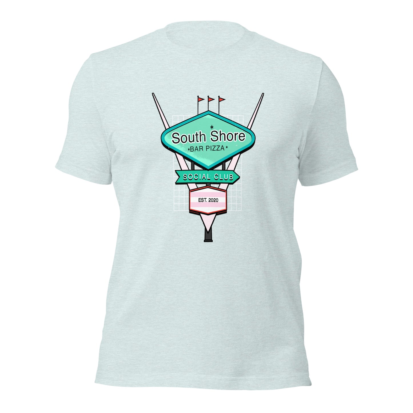 Retro 50's South Shore Bar Pizza Social Club Tee