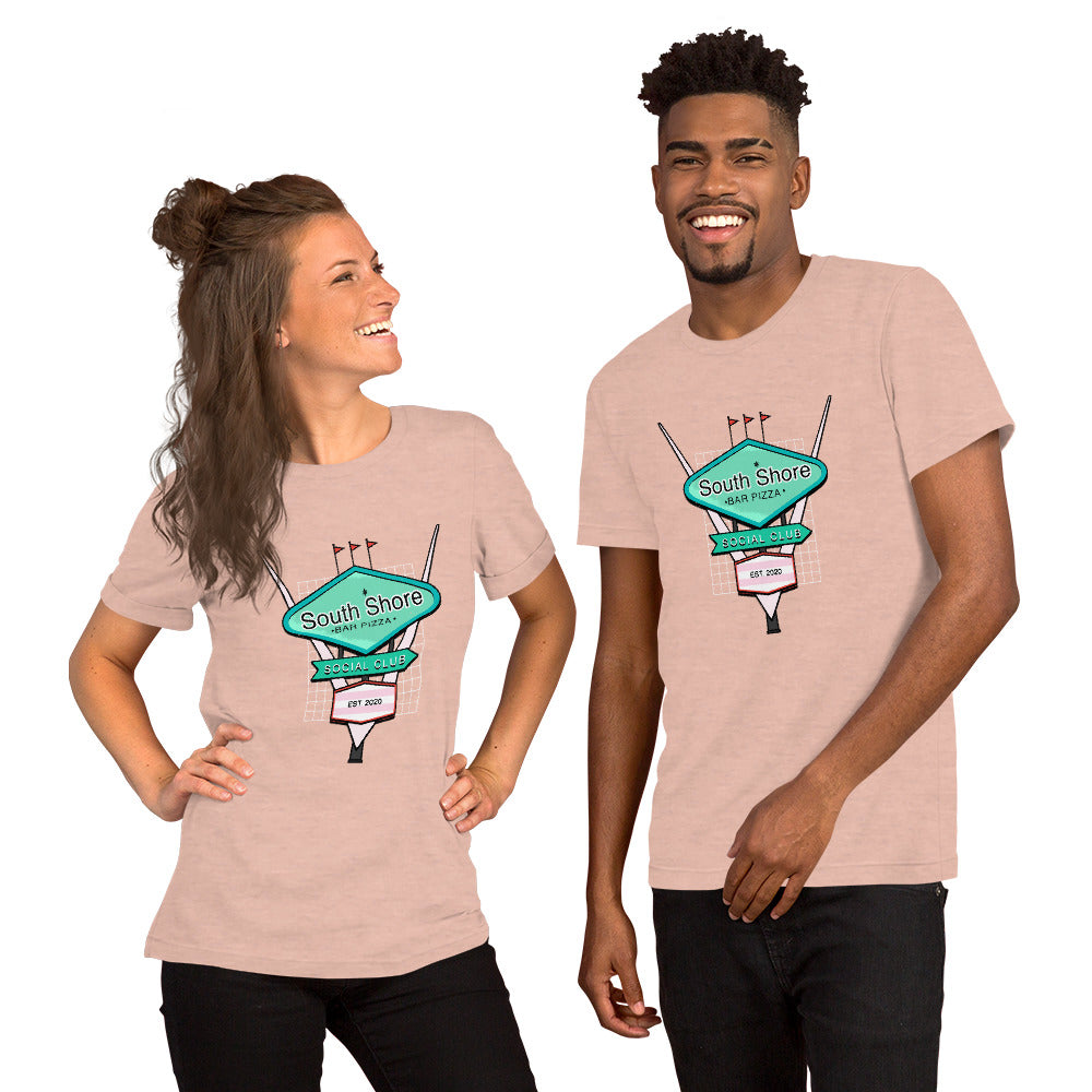 Retro 50's South Shore Bar Pizza Social Club Tee