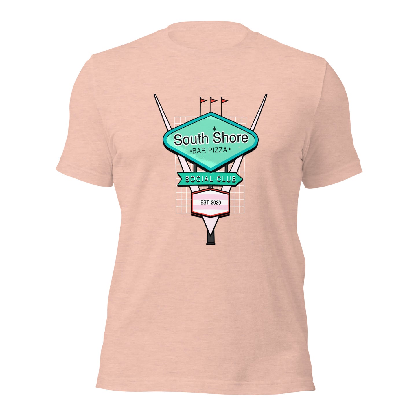 Retro 50's South Shore Bar Pizza Social Club Tee