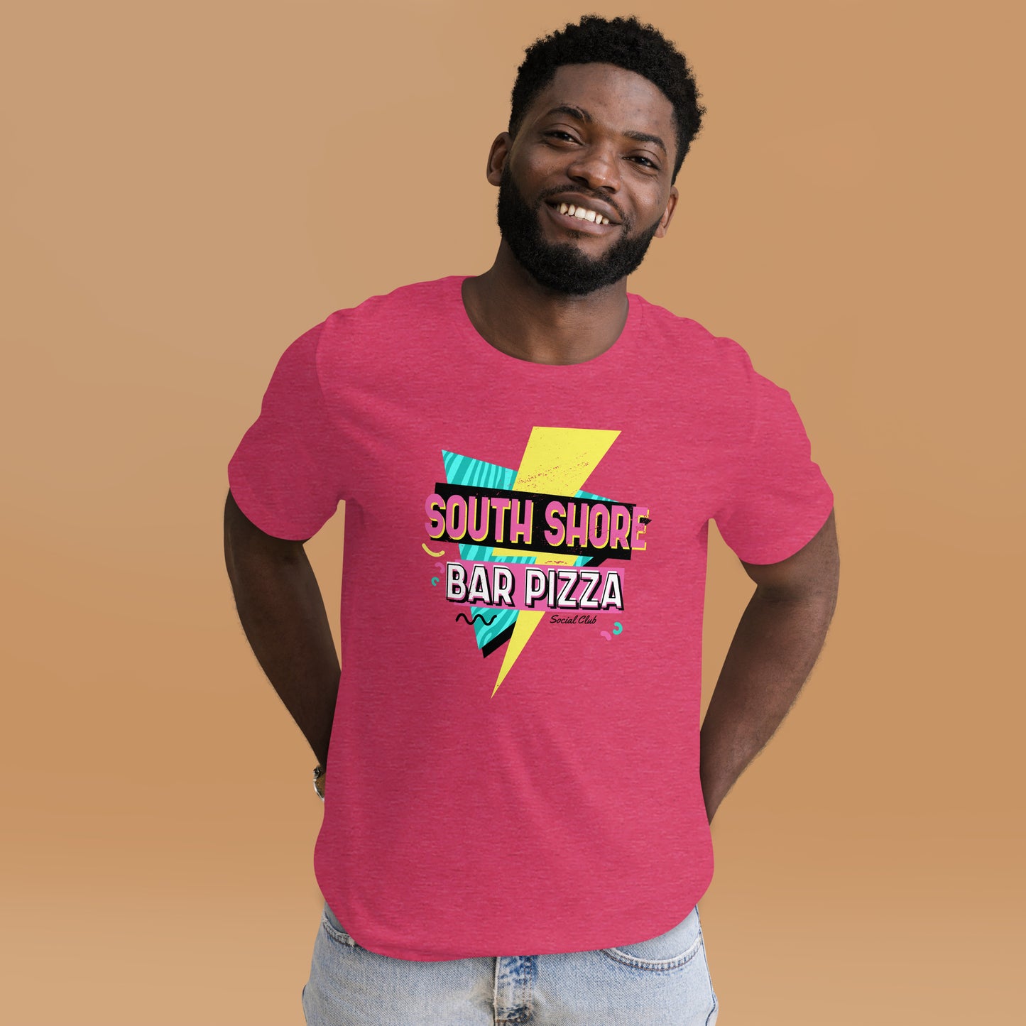 90's Style South Shore Bar Pizza Social Club Tee