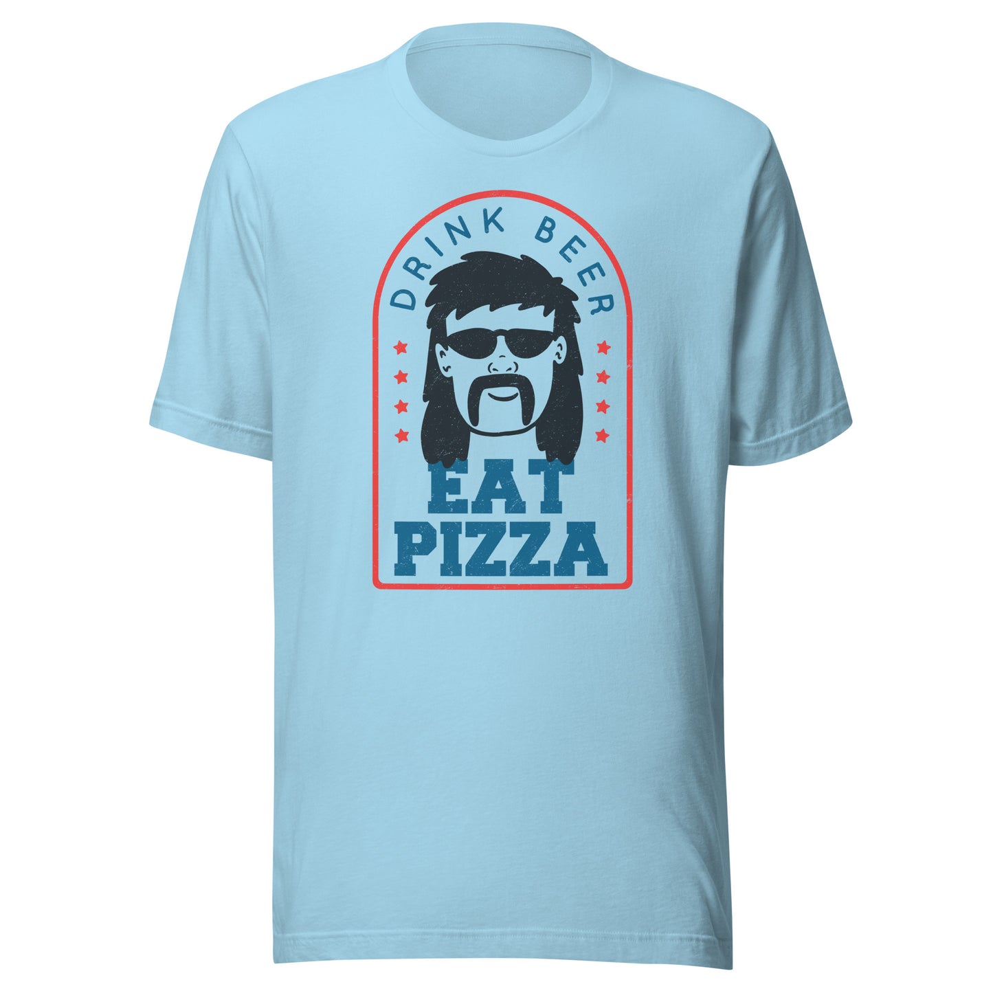 Drink Beer Eat Pizza Mullet T-Shirt