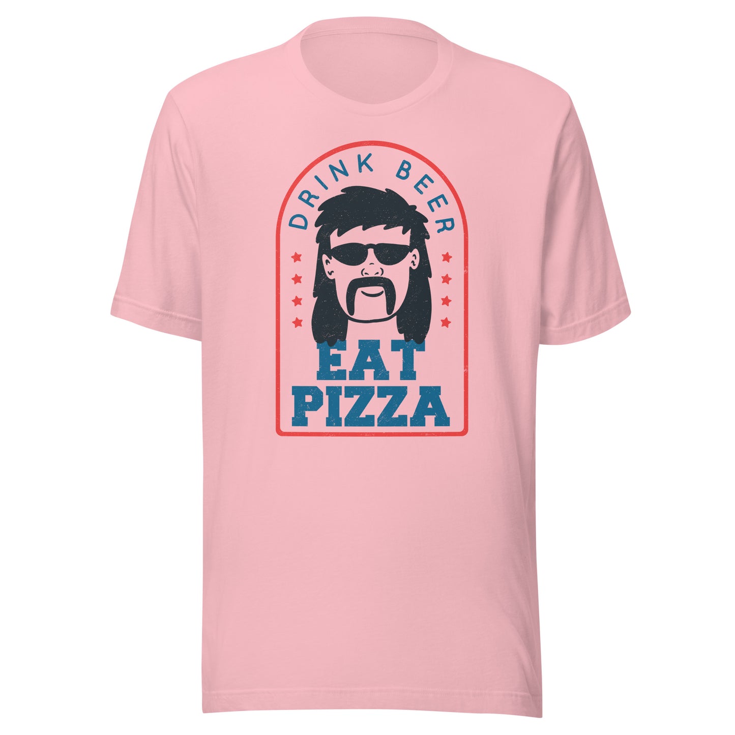 Drink Beer Eat Pizza Mullet T-Shirt