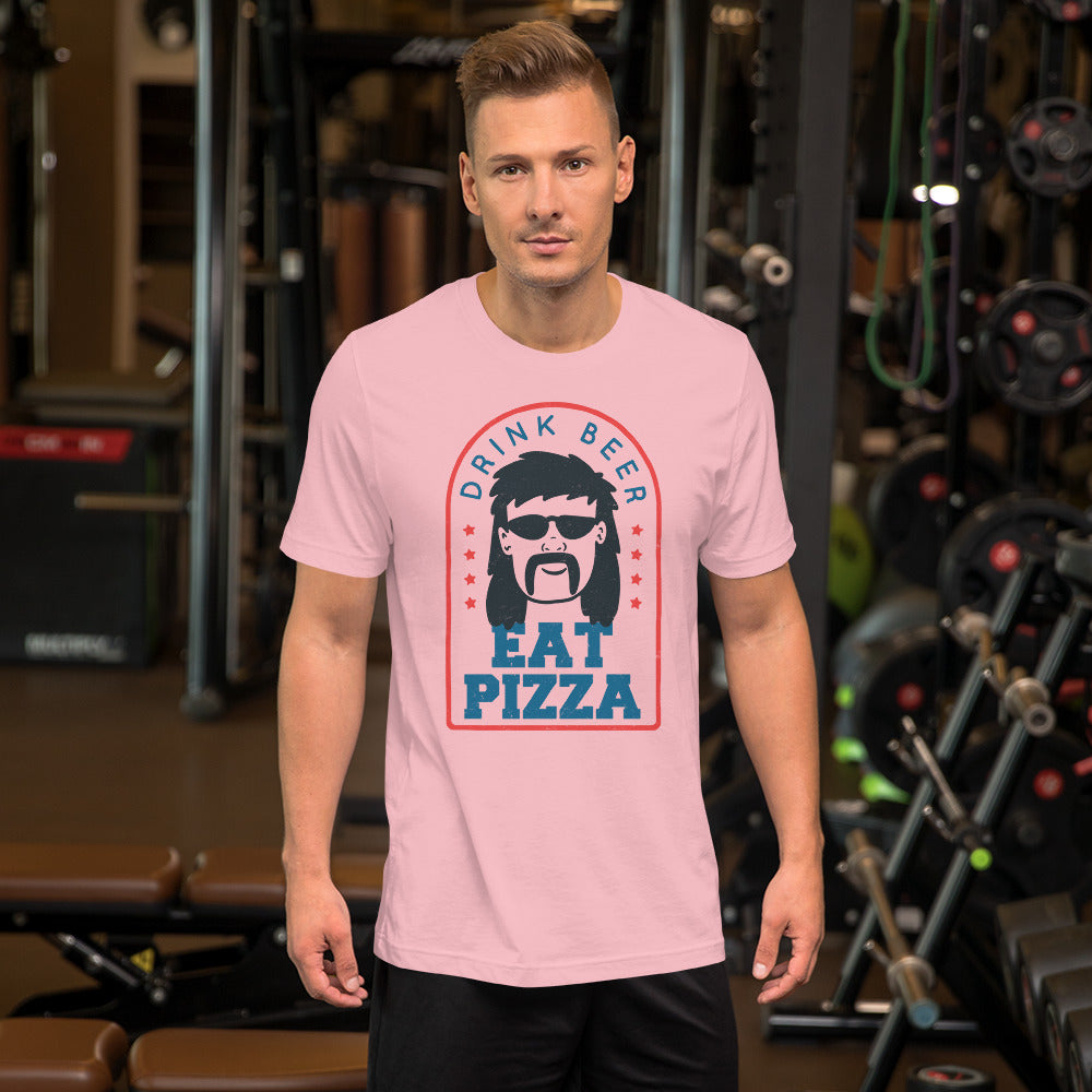 Drink Beer Eat Pizza Mullet T-Shirt