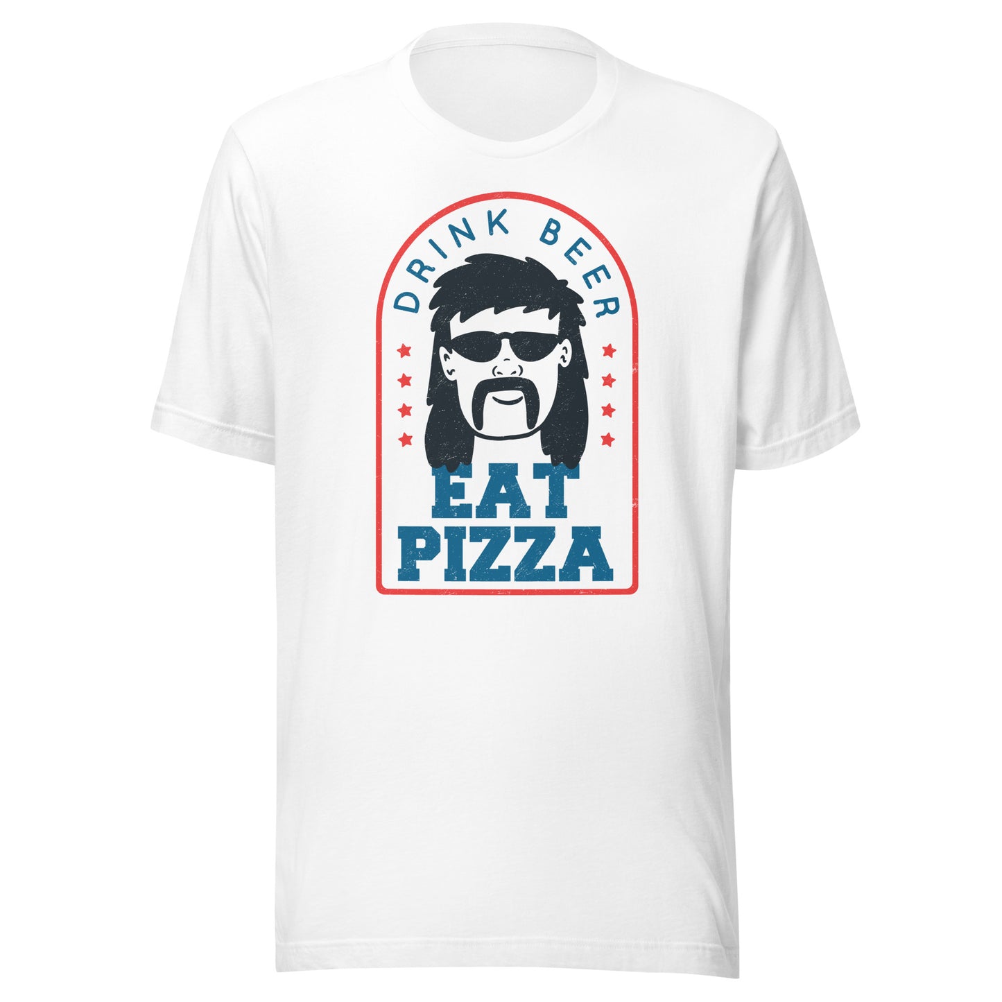 Drink Beer Eat Pizza Mullet T-Shirt