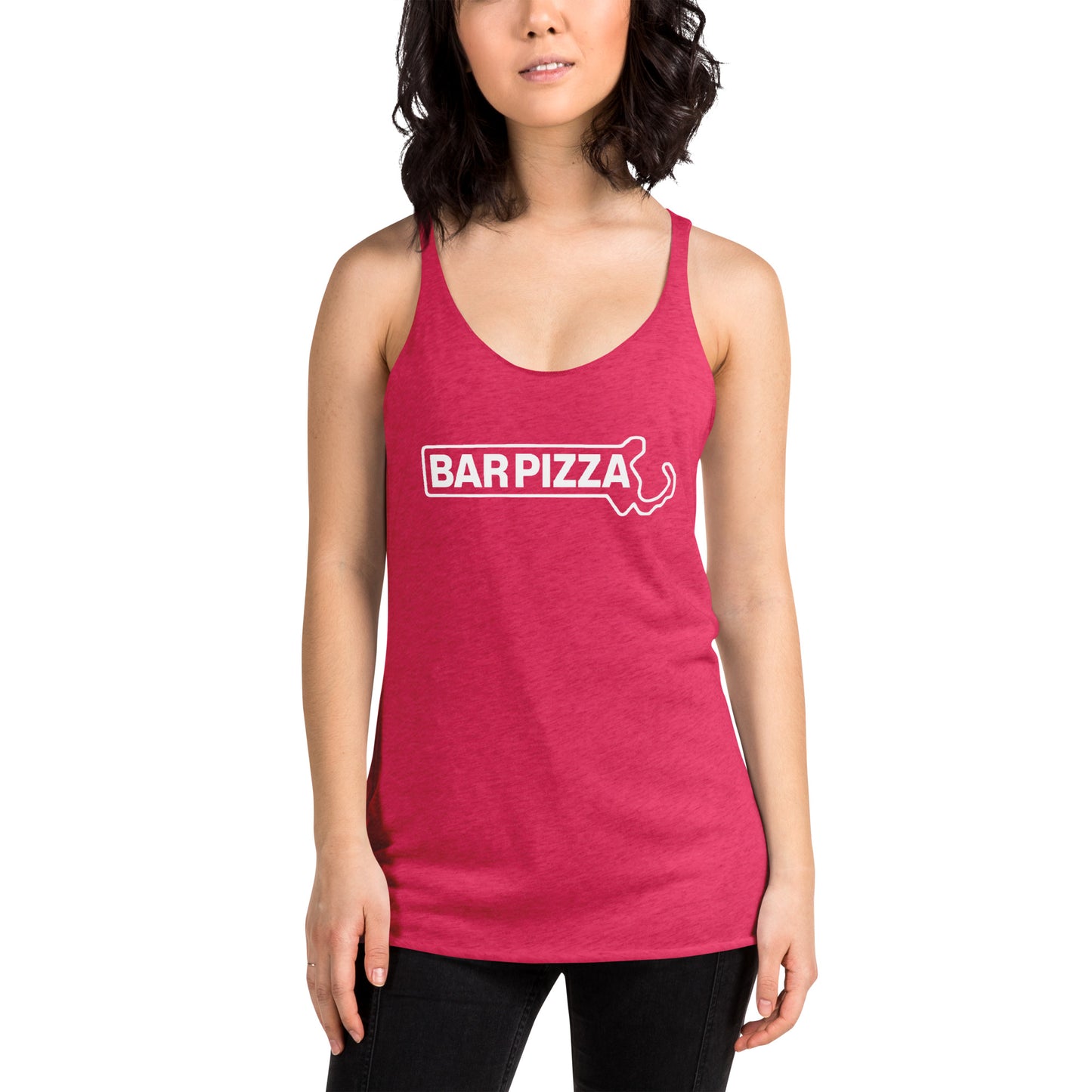 Bar Pizza Lottery Racerback Tank Top