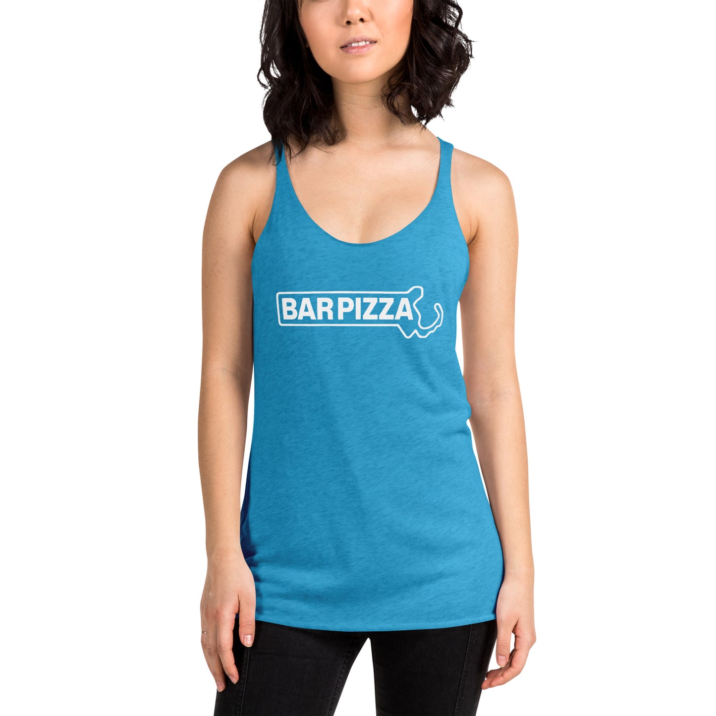 Bar Pizza Lottery Racerback Tank Top