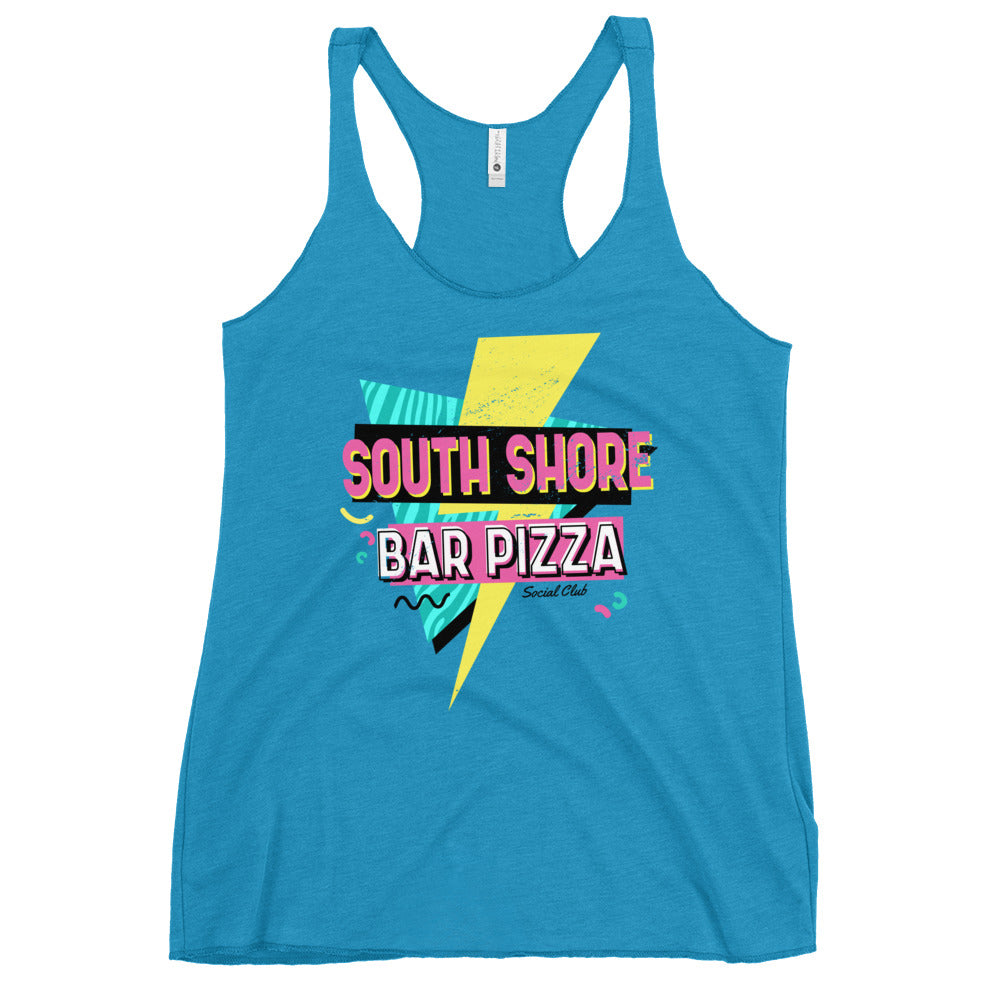 90's South Shore Bar Pizza Women's Racerback Tank