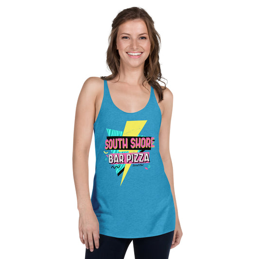 90's South Shore Bar Pizza Women's Racerback Tank