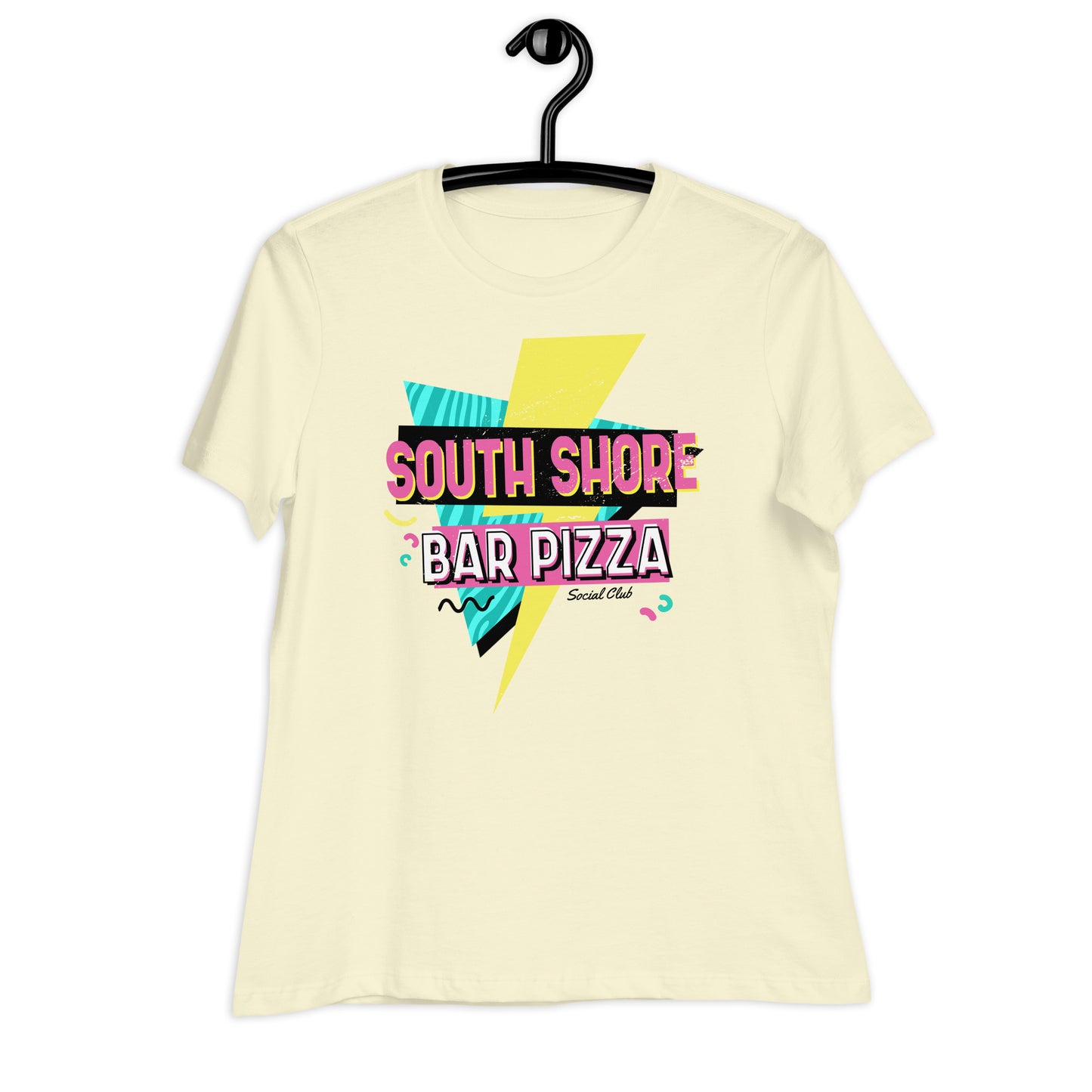 90's South Shore Bar Pizza Social Club Women's Relaxed T-Shirt
