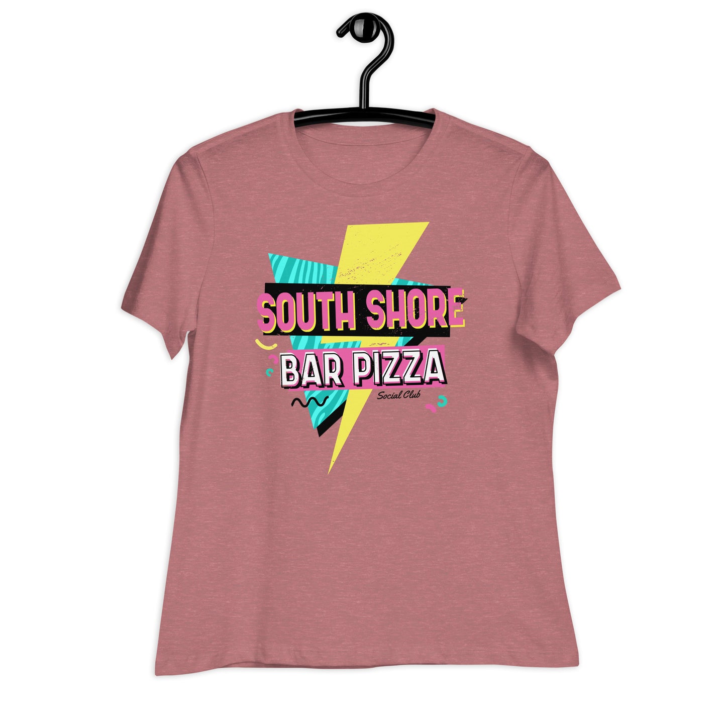 90's South Shore Bar Pizza Social Club Women's Relaxed T-Shirt