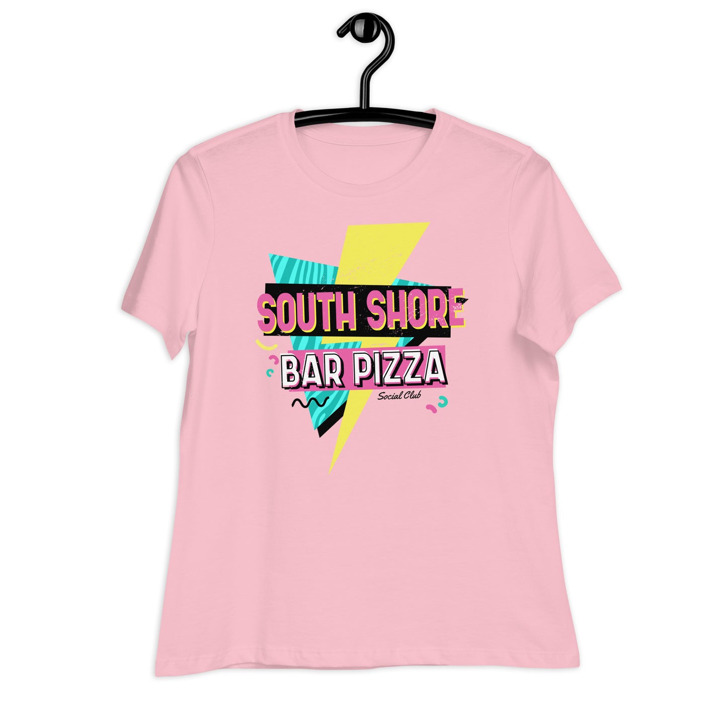 90's South Shore Bar Pizza Social Club Women's Relaxed T-Shirt
