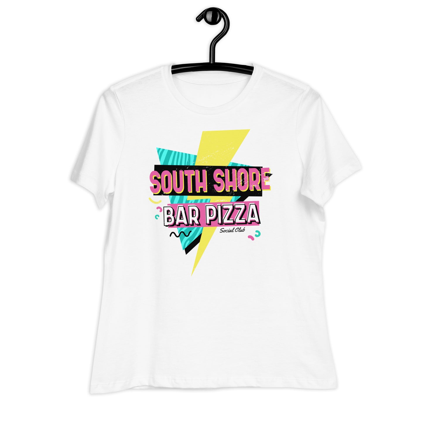 90's South Shore Bar Pizza Social Club Women's Relaxed T-Shirt