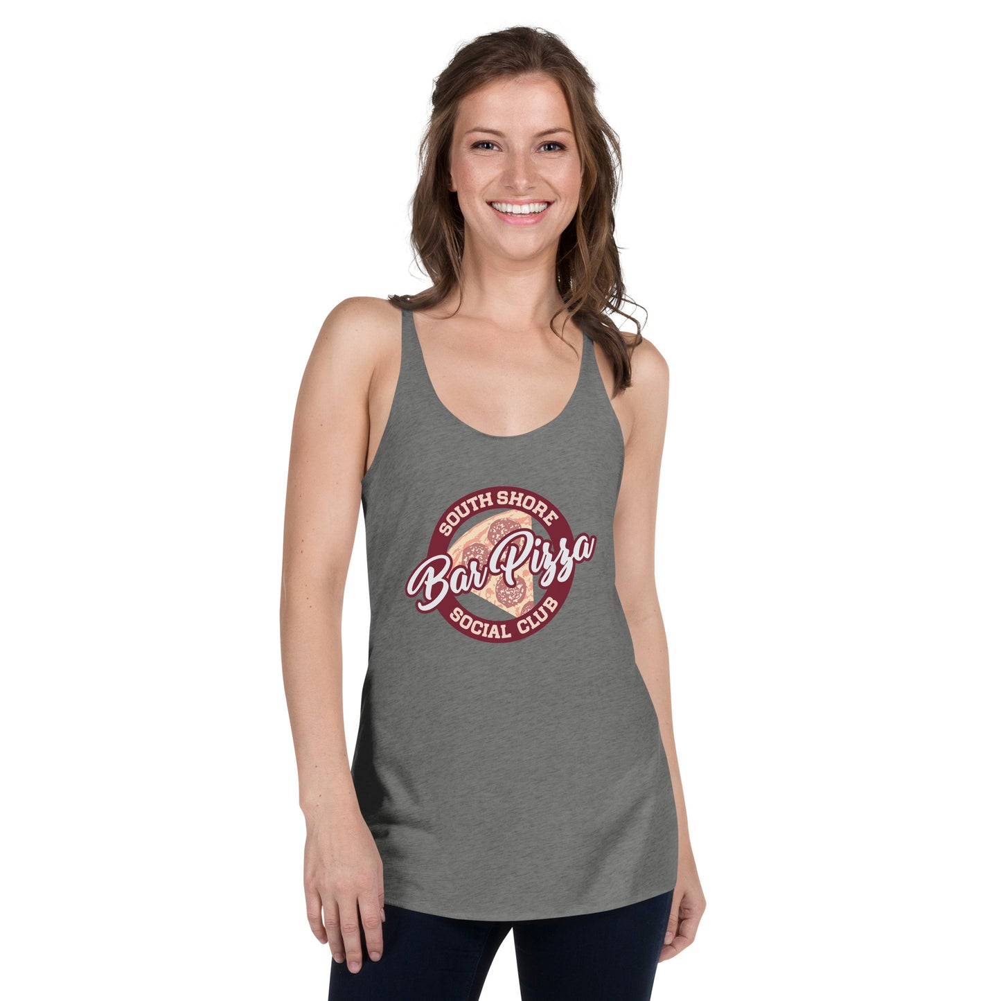 South Shore Bar Pizza Social Club Women's Racerback Tank