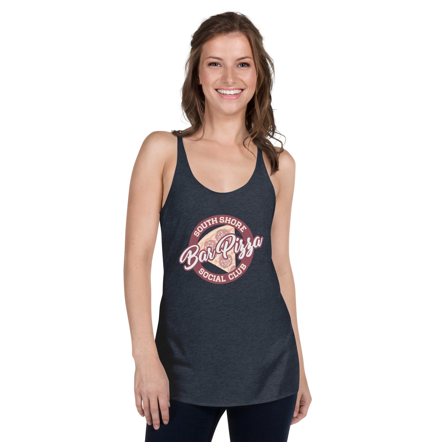 South Shore Bar Pizza Social Club Women's Racerback Tank