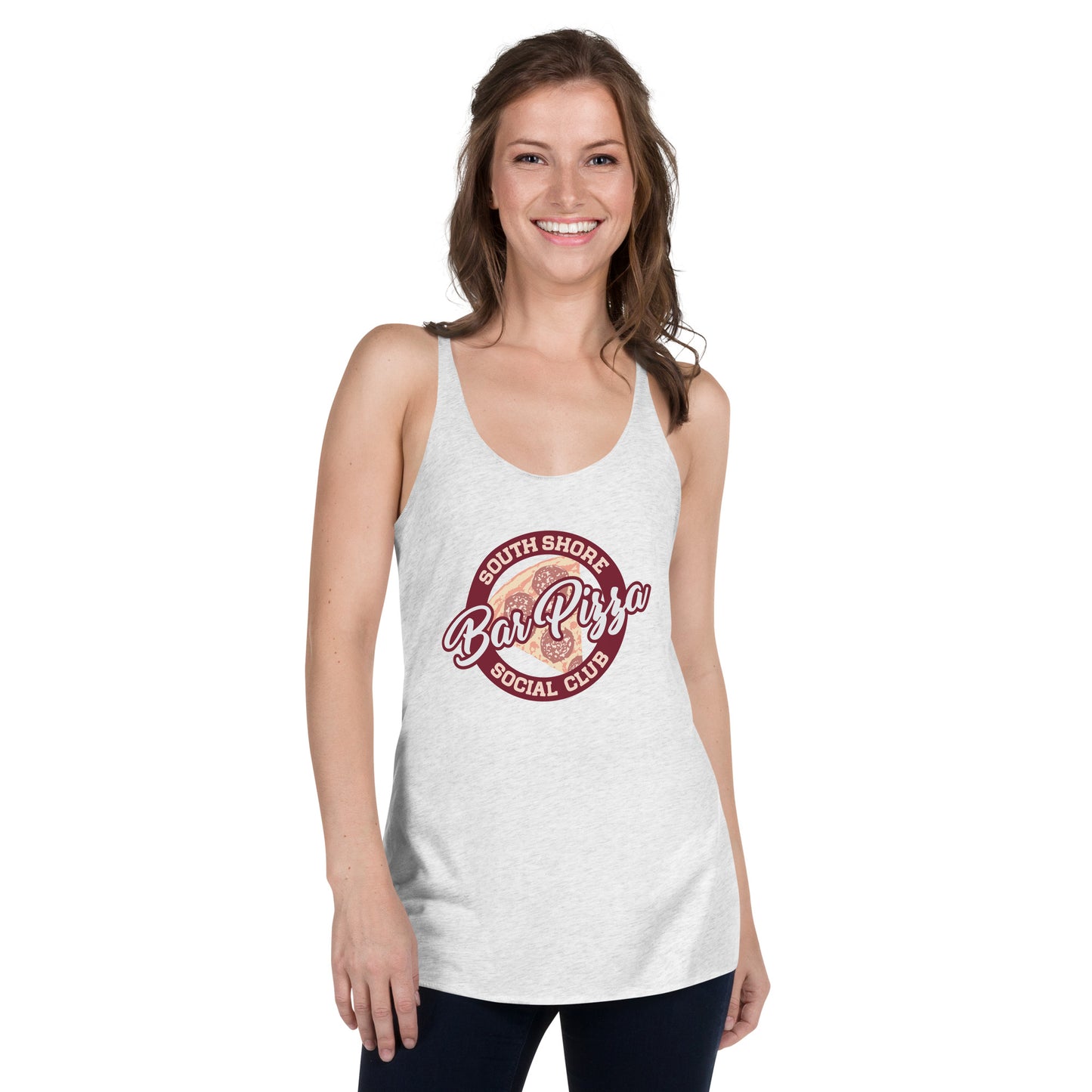 South Shore Bar Pizza Social Club Women's Racerback Tank