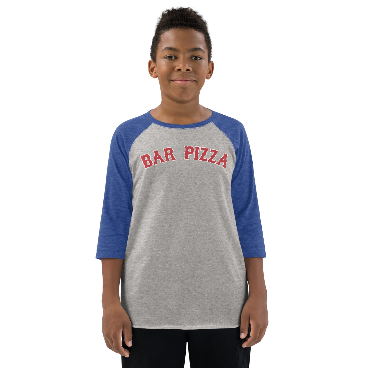 Bar Pizza Kids Baseball Shirt