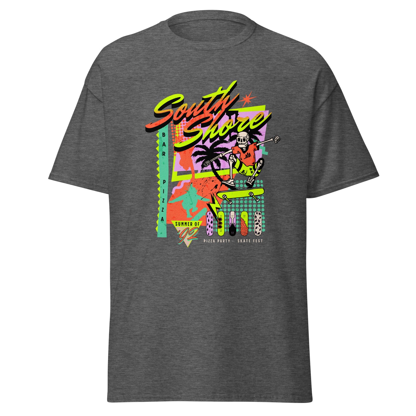 Summer 1992 South Shore Bar Pizza Skate Fest Pizza Party Tee