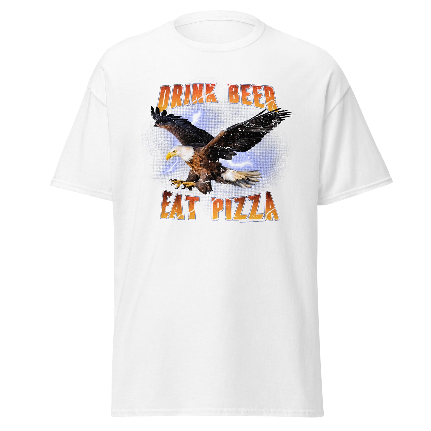 Drink Beer Eat Pizza American Eagle Tee