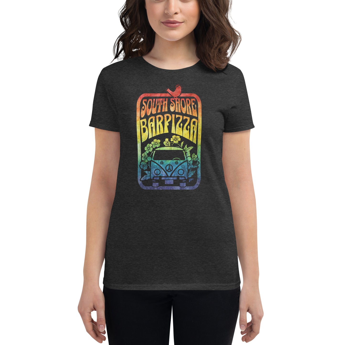 South Shore Bar Pizza - Fitted Women's Short Sleeve Woodstock Tee