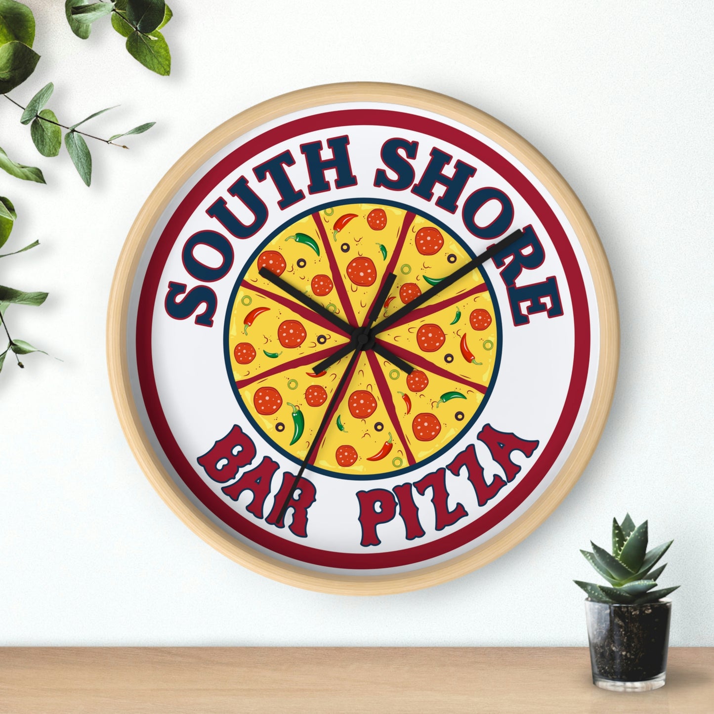 South Shore Bar Pizza Wall Clock