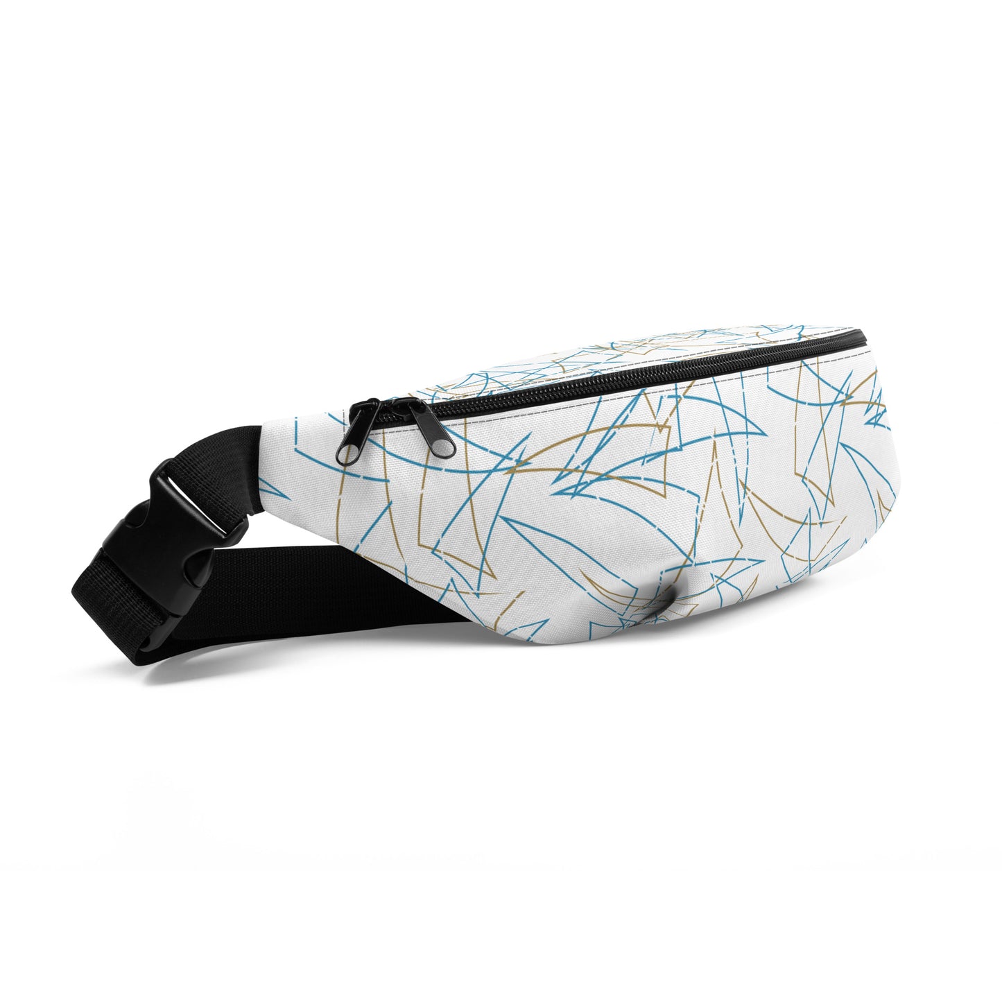 80's Table Top Pattern Bar Pizza Fanny Pack