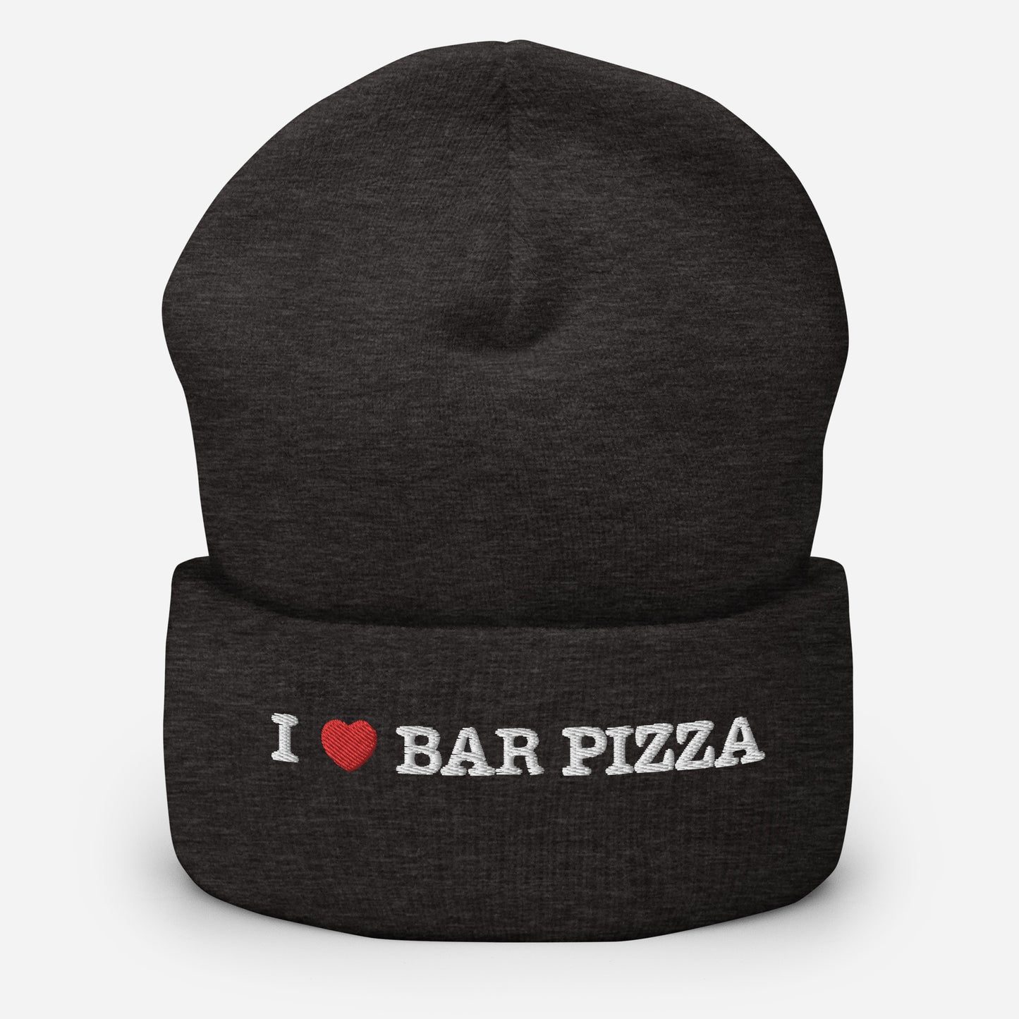 I Heart Bar Pizza Beanie - No Pom Pom