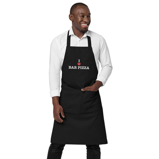 I Heart Bar Pizza - Home Chef Apron - Black