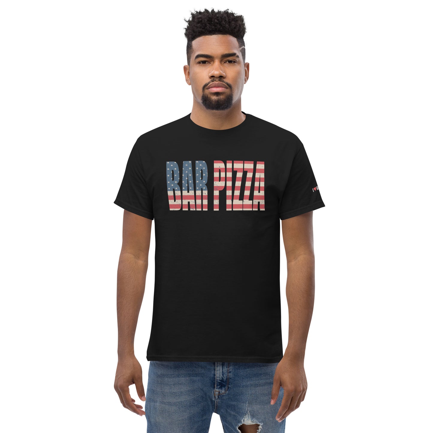 American Flag 4th of July Bar Pizza Shirt