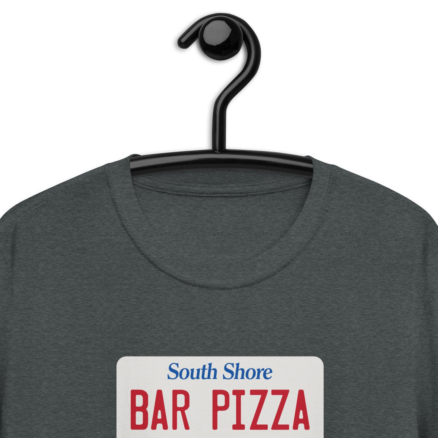 South Shore Bar Pizza Massachusetts License Plate Tee