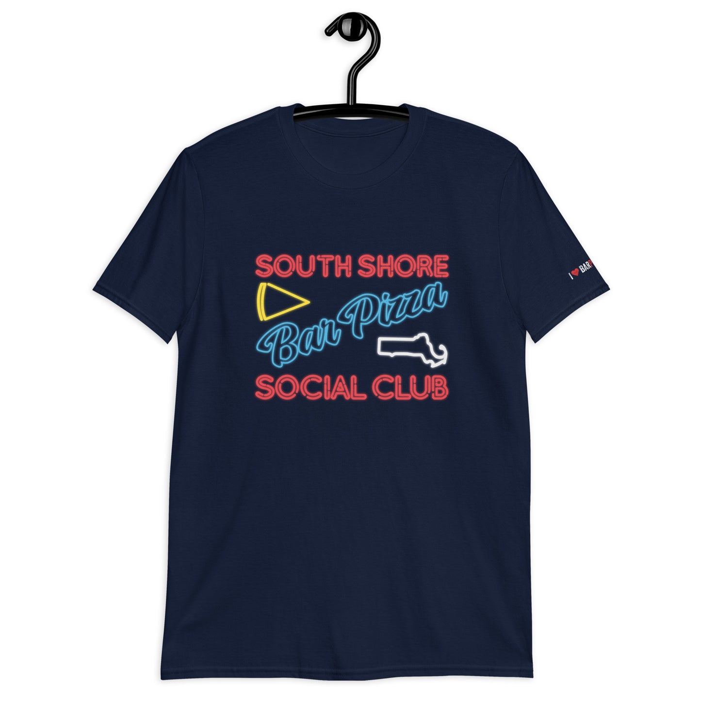 SSBP South Shore Bar Pizza Social Club Neon Sign Tee