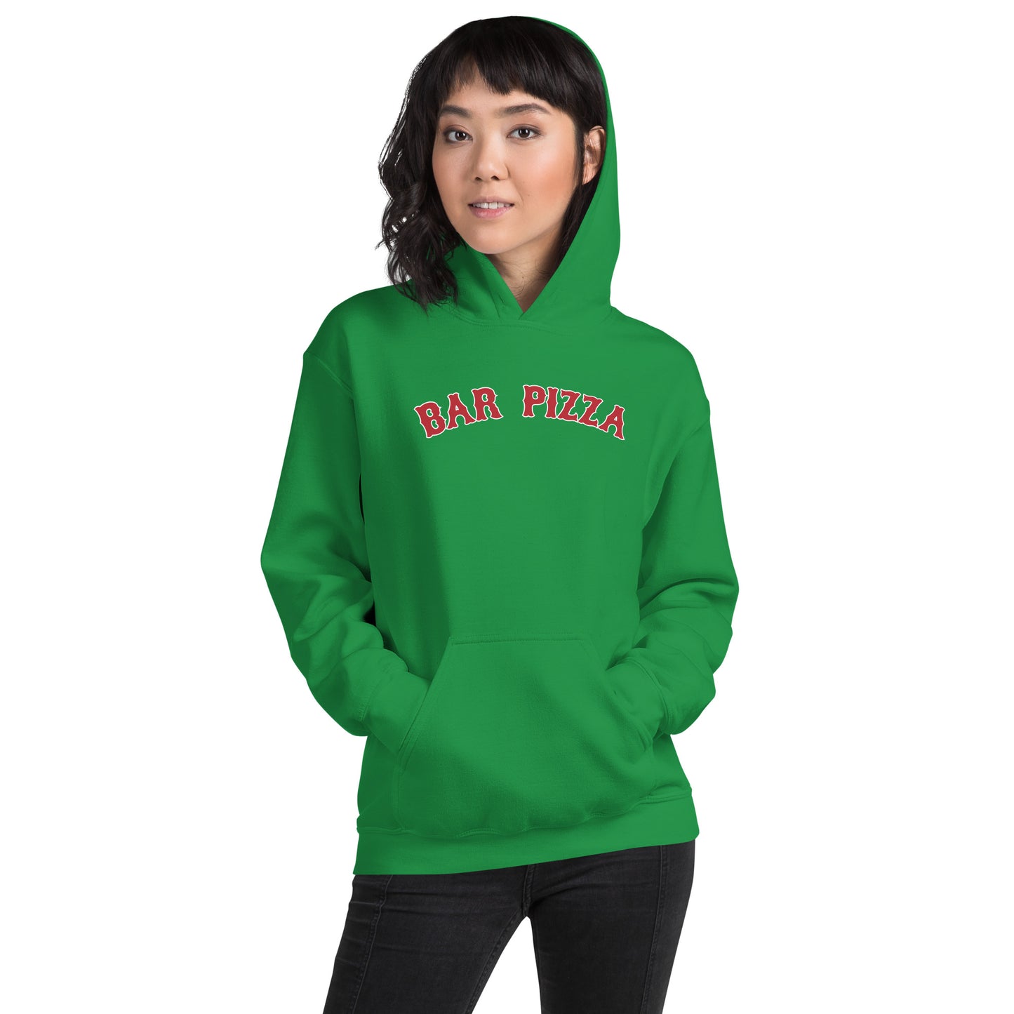 Bar Pizza Baseball Hoodie