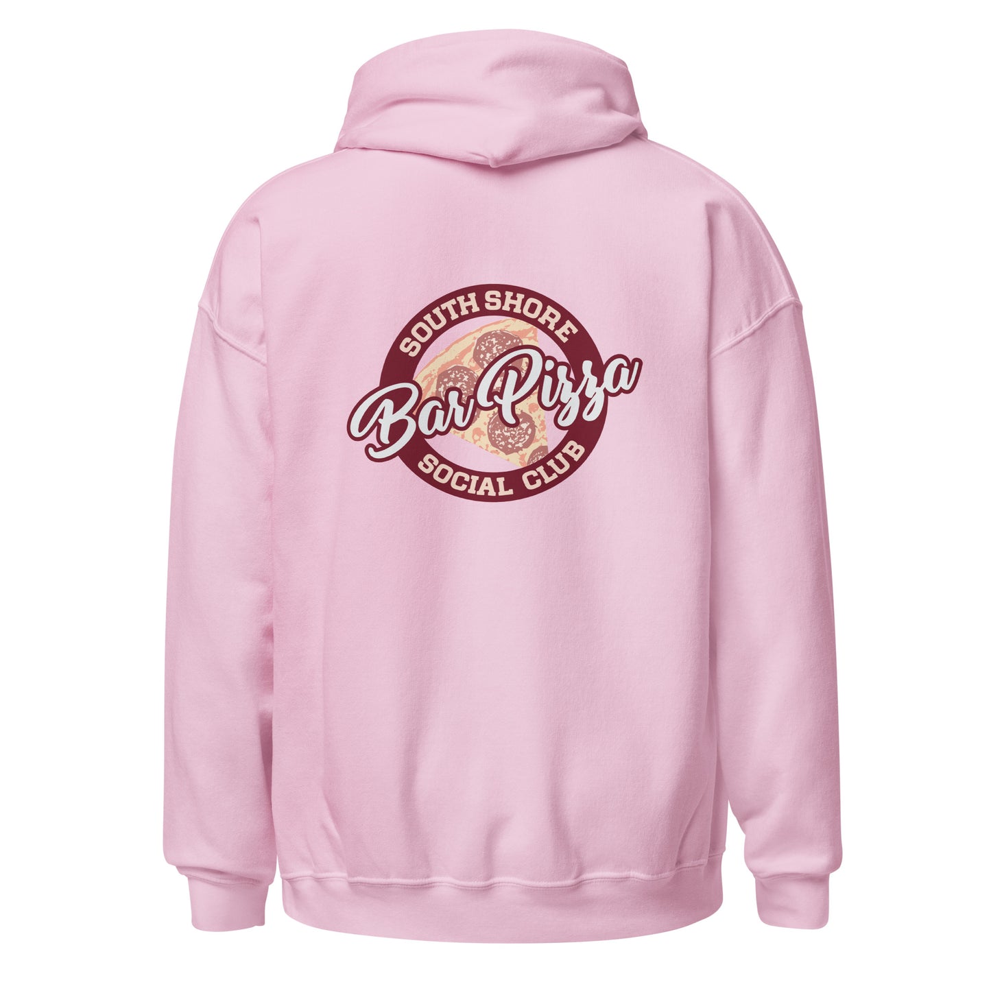 South South Bar Pizza Social Club Hoodie - State Logo Front - SSBPSC Logo on Back